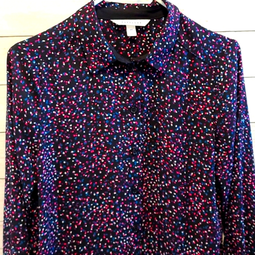 Popsugar spotted dress shirt
